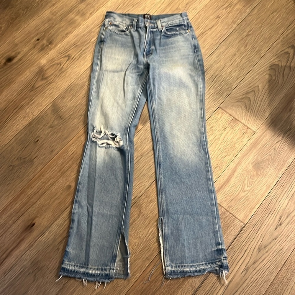 BDG distressed raw hem jeans, size 26